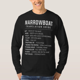 Camiseta Narrowboat para proprietários de barcos barcos