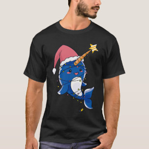 Camiseta Narval de Natal Bebê. Narval de Natal Beluga B