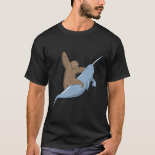 Camiseta Narwahl Unicorn Beluga Tusk Whale Fish Sloth Gift