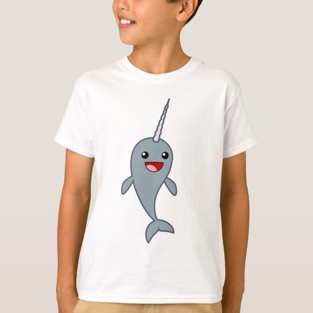 Camiseta Narwhal feliz (Frente)