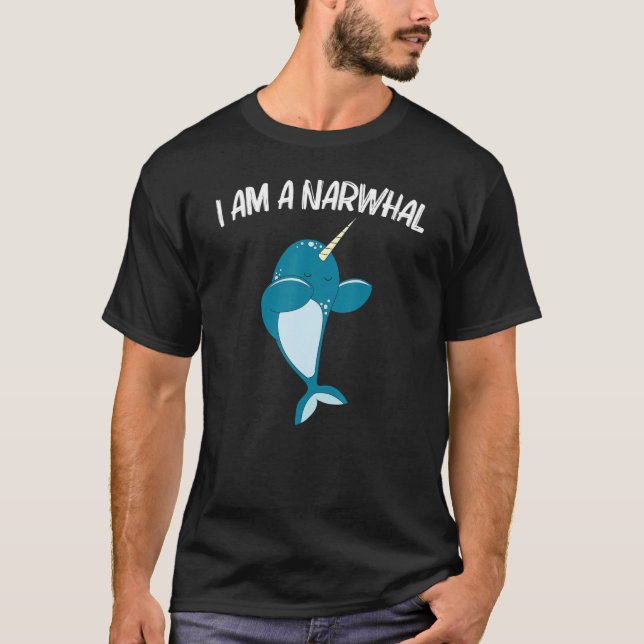Camiseta Narwhal For Men Women Narwhale Sea Unicorn Fish Wh (Frente)