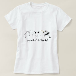 Camiseta Narwhal mais a panda!
