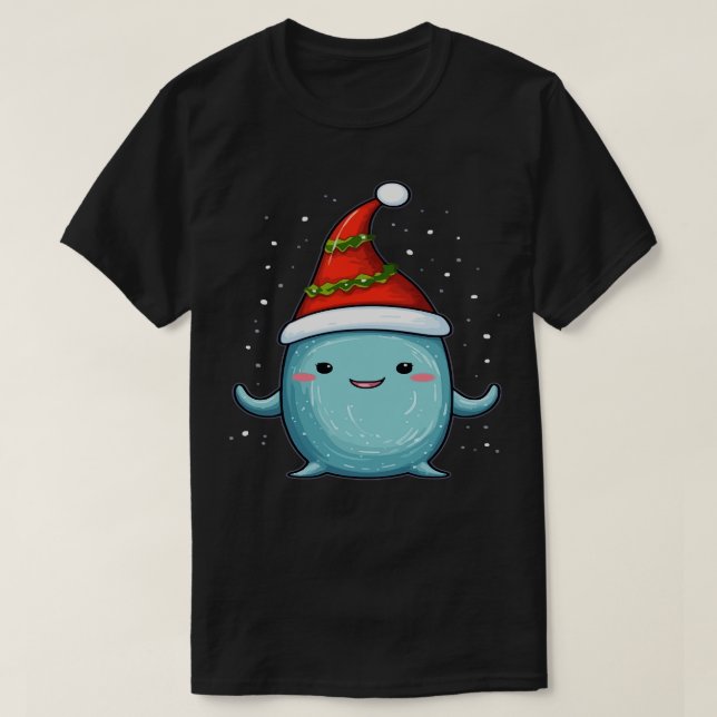 Camiseta Narwhal Natal (Frente do Design)