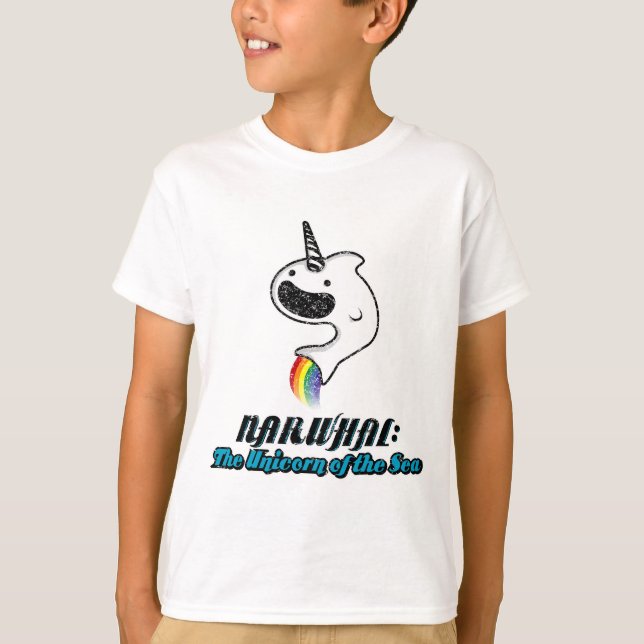 Camiseta Narwhal: O Unicórnio do Mar (Frente)