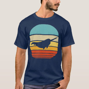Camiseta Narwhal Retro Vintage 60s 70s Sunset for Men Wome