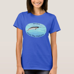 Camiseta Narwhal - Salvar o Unicórnio