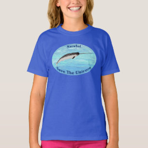 Camiseta Narwhal - Salvar o Unicórnio