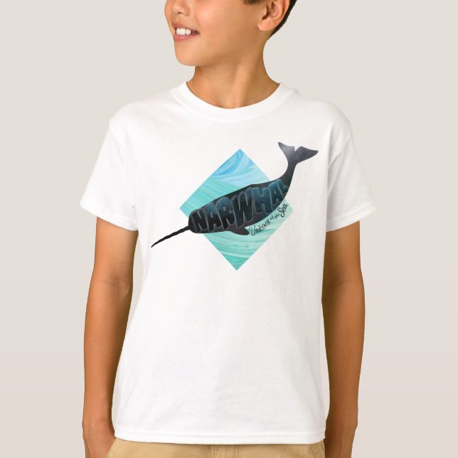 Camiseta Narwhal - Unicórnio do Mar (Frente)