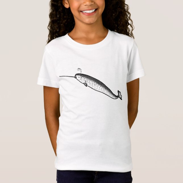 Camiseta Narwhal! Unicórnio do mar! (Frente)