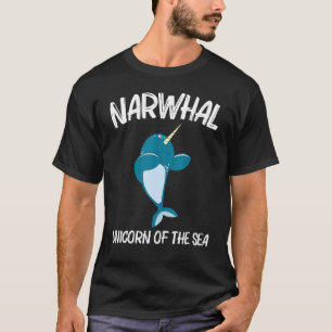 Camiseta Narwhale For Men Narwhale Sea Unicorn Fish Wh Wh