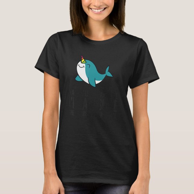 Camiseta Narwhals Are Awesome I'm Awesome Therefore I'm a N (Frente)