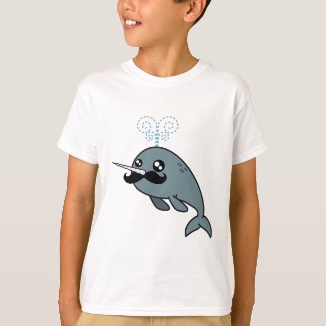 Camiseta Narwhalstache (Frente)