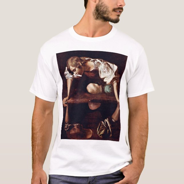 Camiseta Narzis, por Michelangelo Merisi a Dinamarca (Frente)