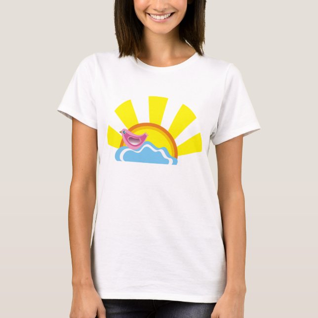 Camiseta Nas Nuvens T-Shirts (Frente)