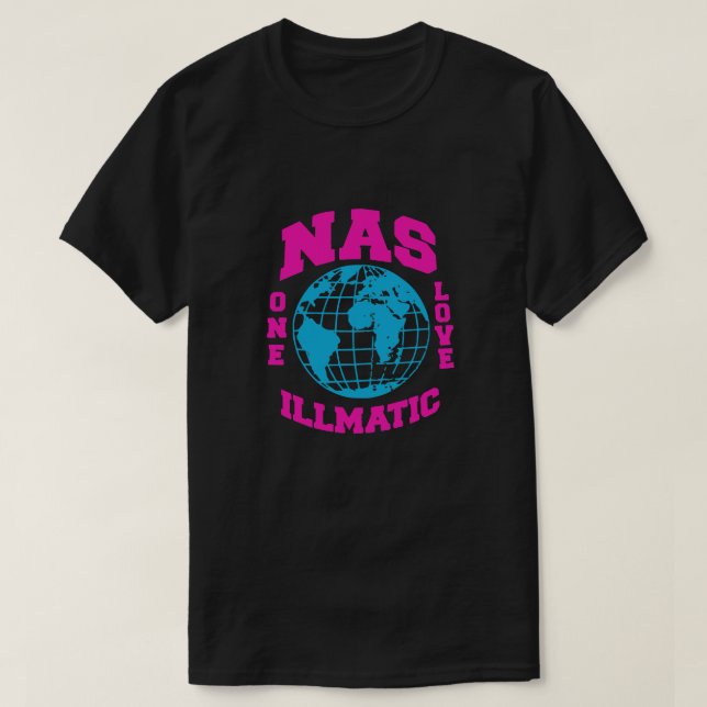 CAMISETA NAS ONE LOVE ILLMATIC MIAMI VICE EDITION [HIPHOP V (Frente do Design)