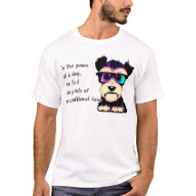 Nas patas de um cão