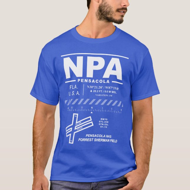 Camiseta NAS Pensacola / Forrest Sherman Field NPA T-Shirt (Frente)