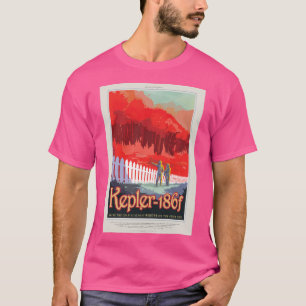 Camiseta Nasa Jpl Exoplaneta Viagem Bureau Kepler-186F (8K 