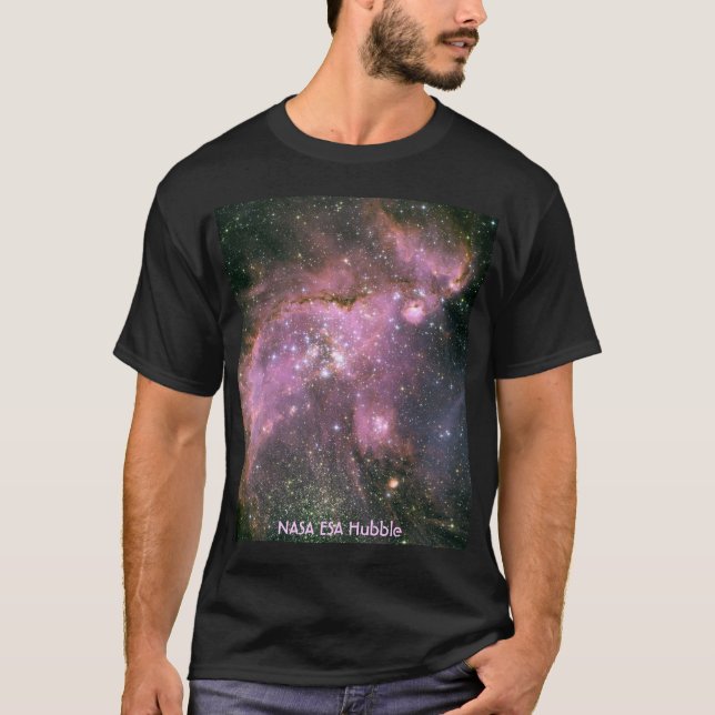 Camiseta NASA/nuvem de Magellanic pequena/NG346 (Frente)