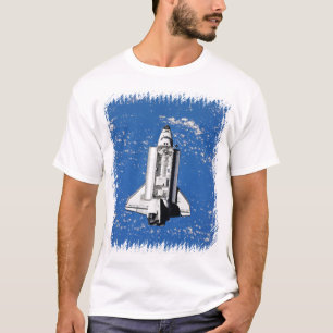 Camiseta NASA Ônibus Espacial Discovery em Órbita Terrestre