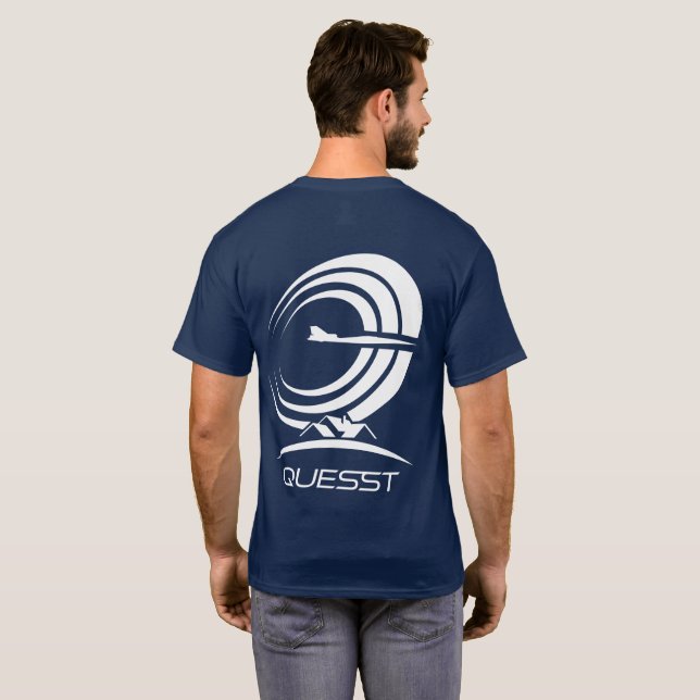 Camiseta NASA Quest One Color Logo Supersonic Blue (Parte Traseira Completa)