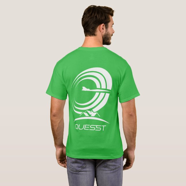 Camiseta NASA Quest One Color Logo Supersonic Green (Parte Traseira Completa)