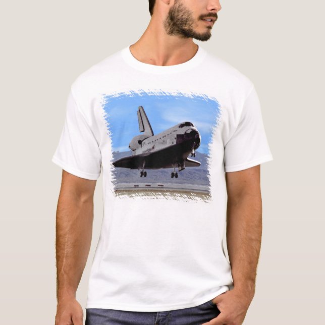 Camiseta NASA Space Shuttle Atlantis Landing Edwards AFB (Frente)