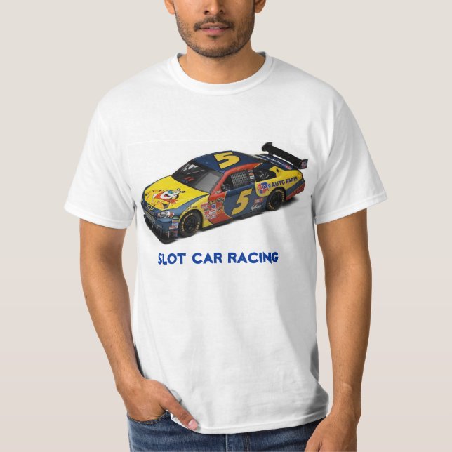 Camiseta Nascar #5 Slot Car Racing T-Shirt (Frente)