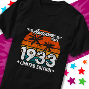 Camiseta Nascer 1933 Edição Limitada Impressionante Desde 1