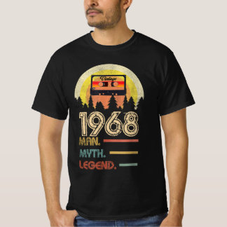Camiseta Nascer 1968 Homem Mito Presentes de Aniversário da