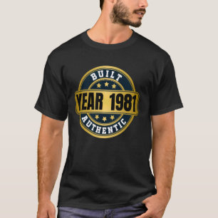 Camiseta Nascer 1981, Aniversário, 43 Anos, Ano A Lembrar