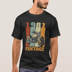 Camiseta nascer 1981 - Motocicleta de 1981