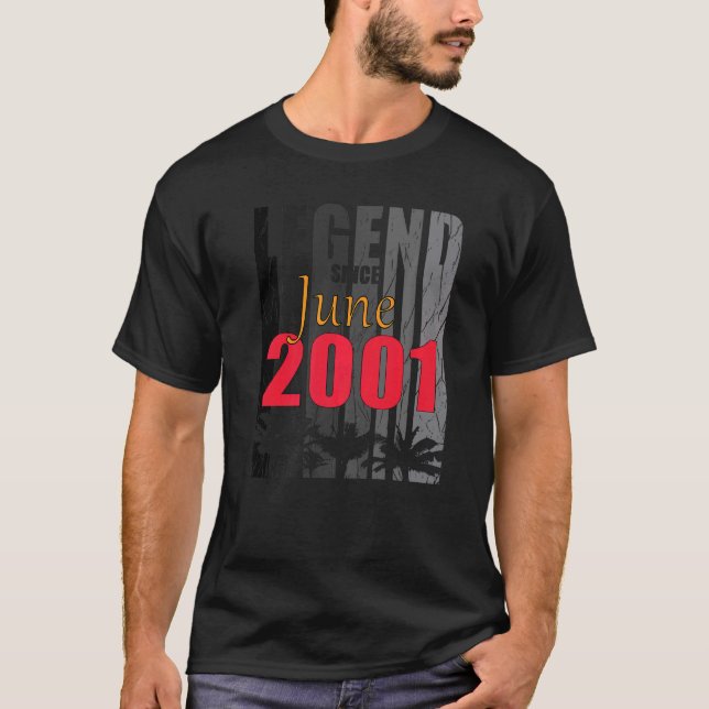 Camiseta nascer 2001 No Jovem Dizendo (Frente)