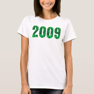 Camiseta Nascer 2009 Corante Verde Festa de aniversário