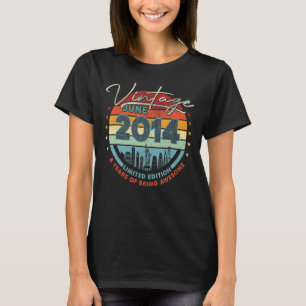 Camiseta Nascer 2014 Vintage Junho De 2014 8 Anos De Aweso