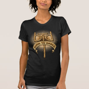 Camiseta Nascer a dançar (leopardo)