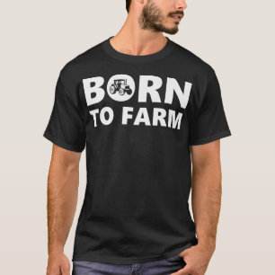 Camiseta Nascer À Fazenda Engraçada Fazedor De Arranjo Engr