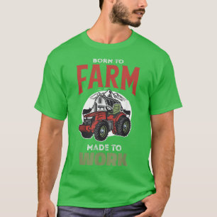 Camiseta Nascer a Fazenda feita para o trabalho, presente d
