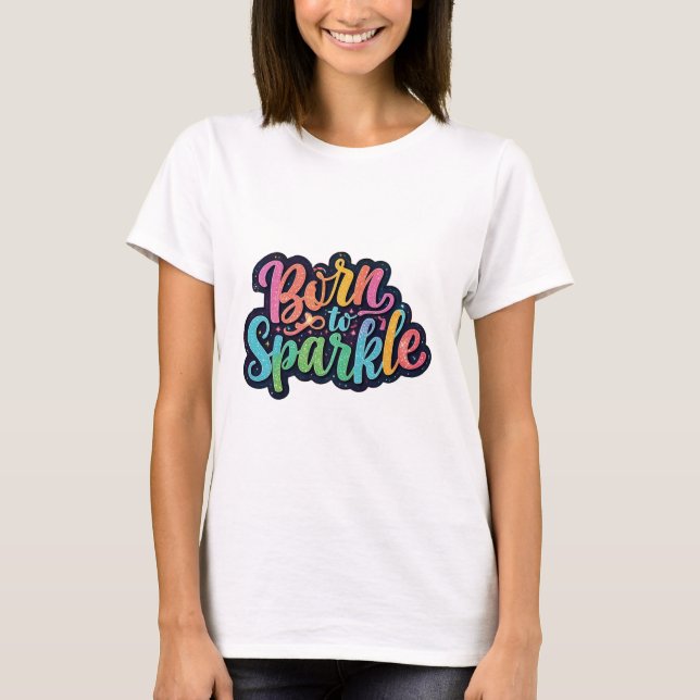 Camiseta Nascer A Galáxia Colorida Esmagadora (Frente)