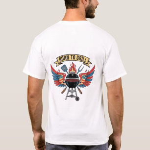 Camiseta NASCER A GRILL↓ — Ultimate CHURRASCO Grill Master