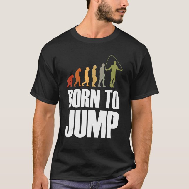 Camiseta Nascer A Jump Evolution Rope Ignorando Rope Jumpin (Frente)