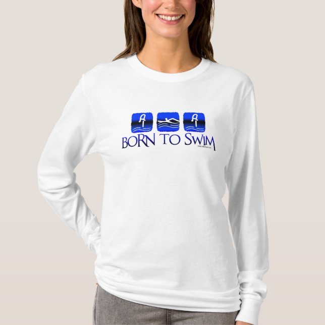 CAMISETA NASCER A NADAR (Frente)