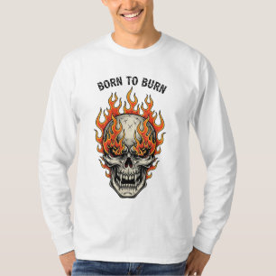 Camiseta Nascer a queimar - Camisa-T Gráfica Crônica do Crâ
