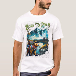 Camiseta "Nascer a roaming" ao ar livre/caminhada