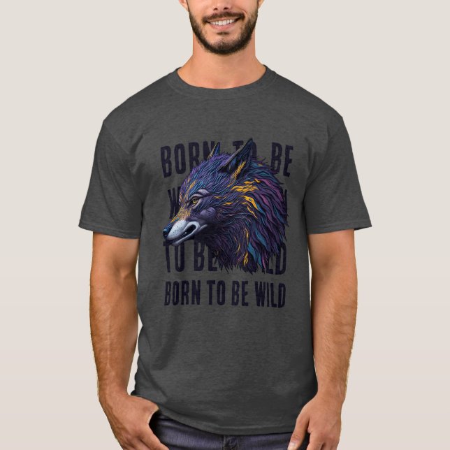 Camiseta Nascer A Ser Selvagem (WOLF) (Frente)