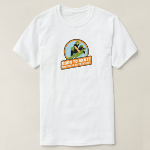 Camiseta Nascer a Skate de skate desportivo ao ar livre