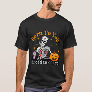 Camiseta Nascer A Yap Forçado A Gráfico O Café Do Esqueleto