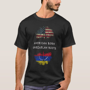 Camiseta Nascer americano, raízes venezuelanas