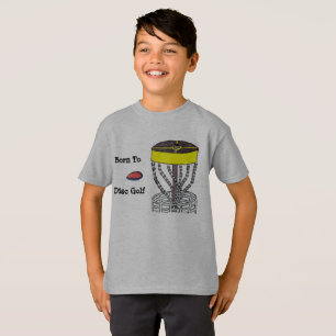 Camiseta Nascer ao t-shirt da juventude do golfe do disco