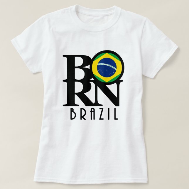 Camiseta NASCER Brasil (impressão frontal) (Frente do Design)